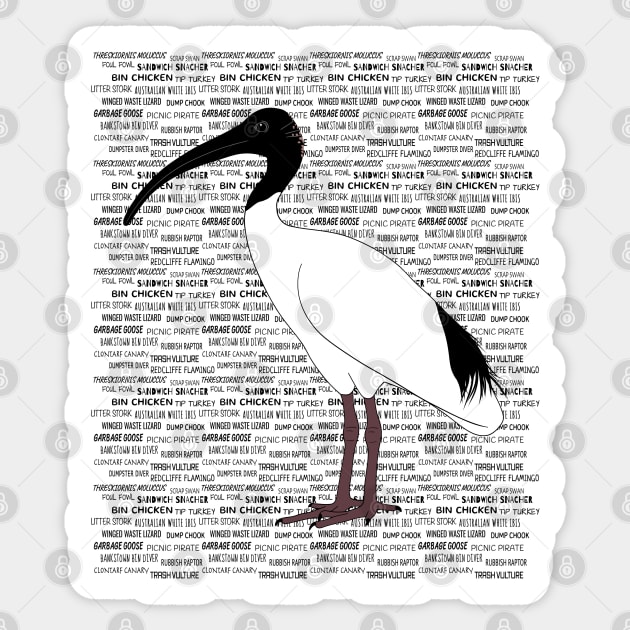 Bin Chicken Nicknames Sticker by BinChickenBaby